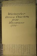 Image page 01 in Ulrica Charlotta Walander