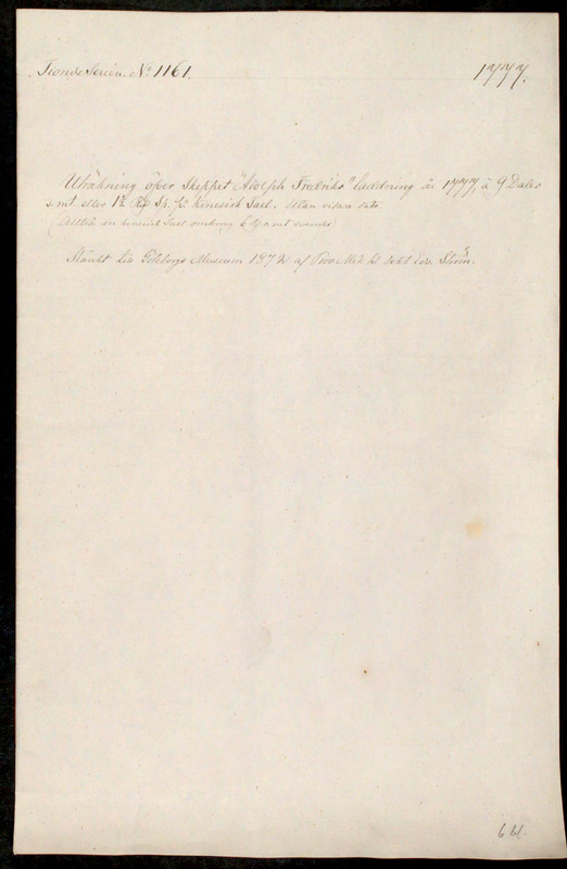 Thumbnail - Skeppet Adolph Fredrichs last 1777