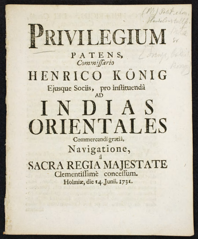 Thumbnail - Privilegium patens, commissario Henrico König Ejusque sociis