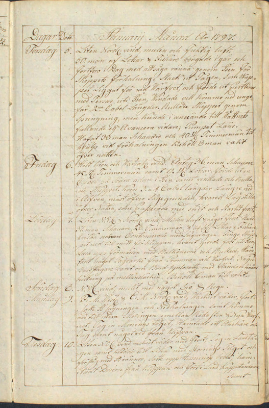 Thumbnail - Journal för skeppet Gustaf Adolph