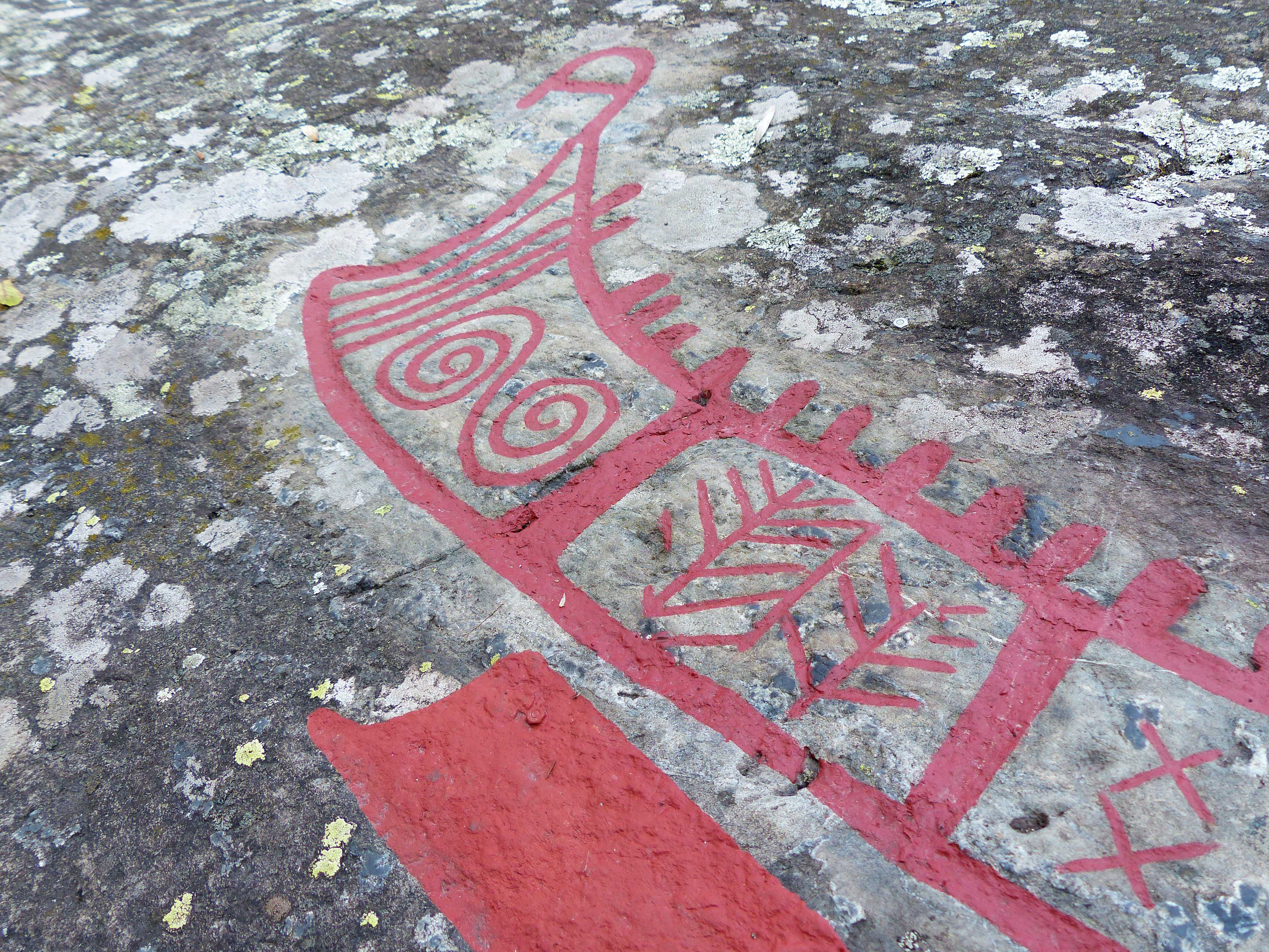 Ospecificerad skepp, Detalj, Målad, Spiral dubbel