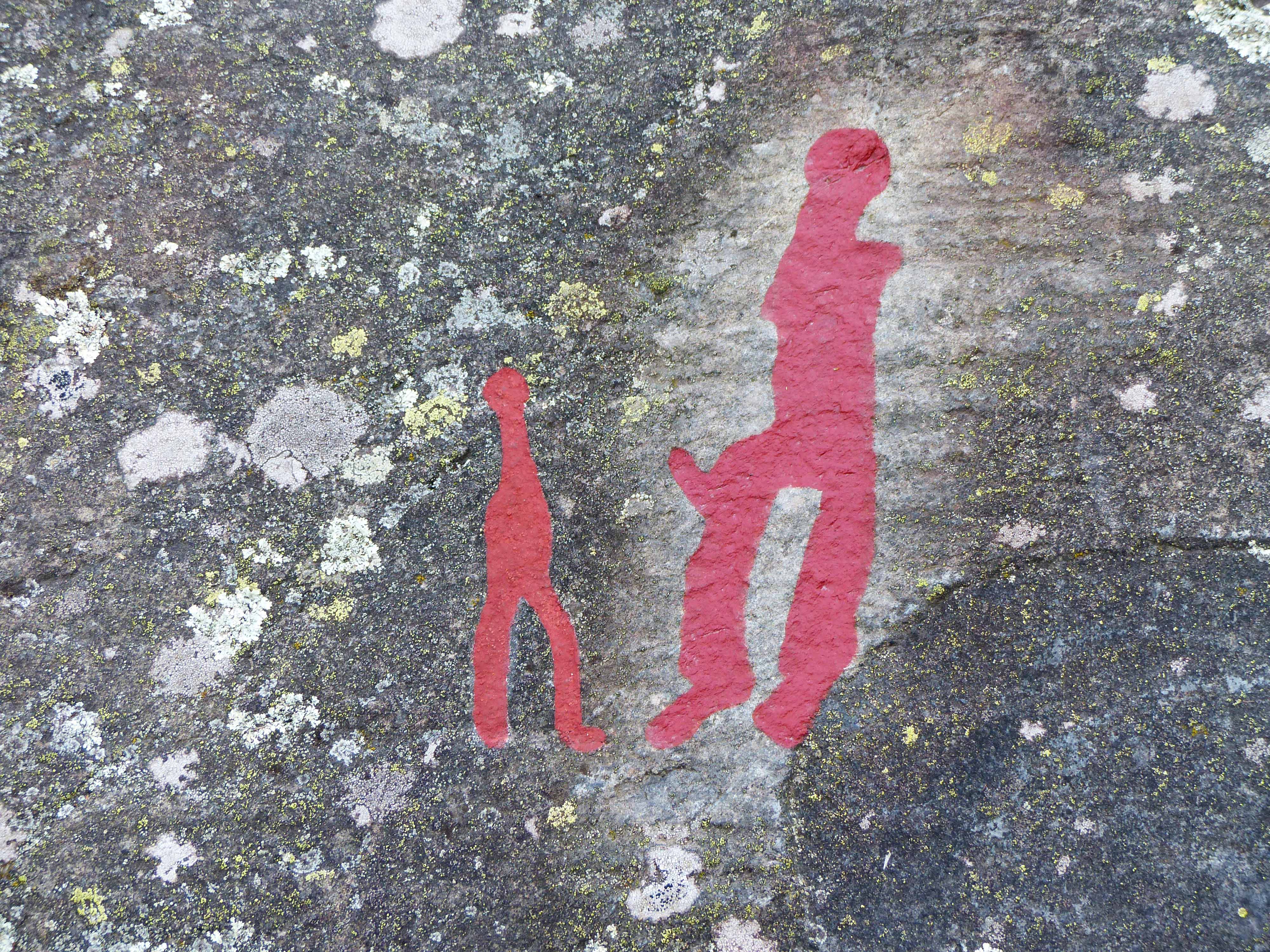 Ospecificerad människa, Detalj, Målad