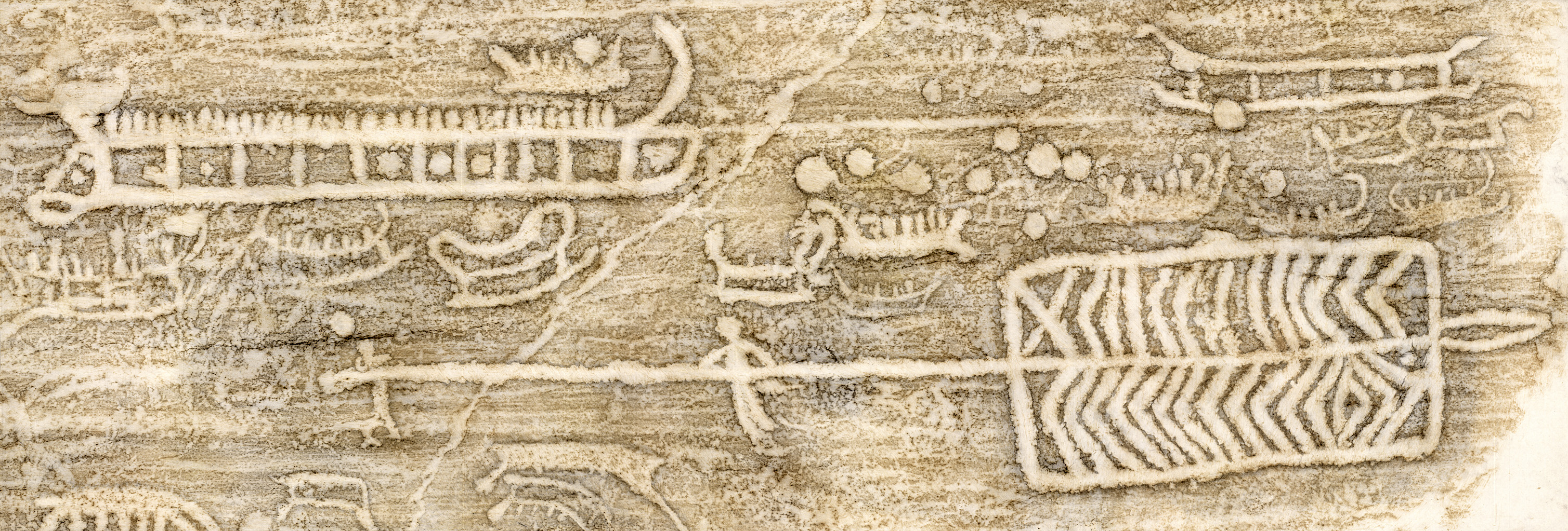 Ospecificerad skepp, Ospecificerad människa, Detalj, Ramfigur, Skålgropar älvkvarnar